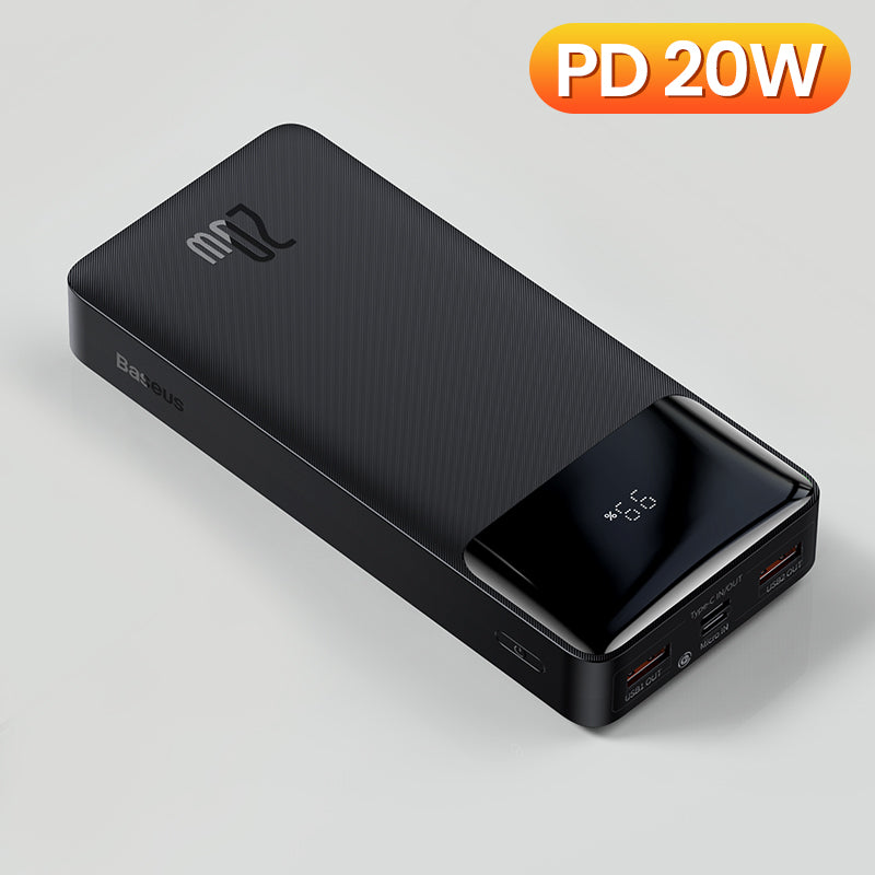 Reliable 10000mAh Power Bank with Clear Display and Fast Charging